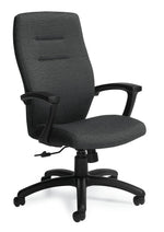 Global Synopsis Jenny Fabric High Back Tilter Chair, Charcoal