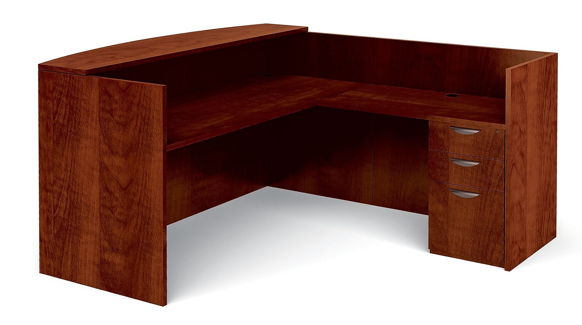 Global Superior BUNDLE15 Workstation, Dark Cherry