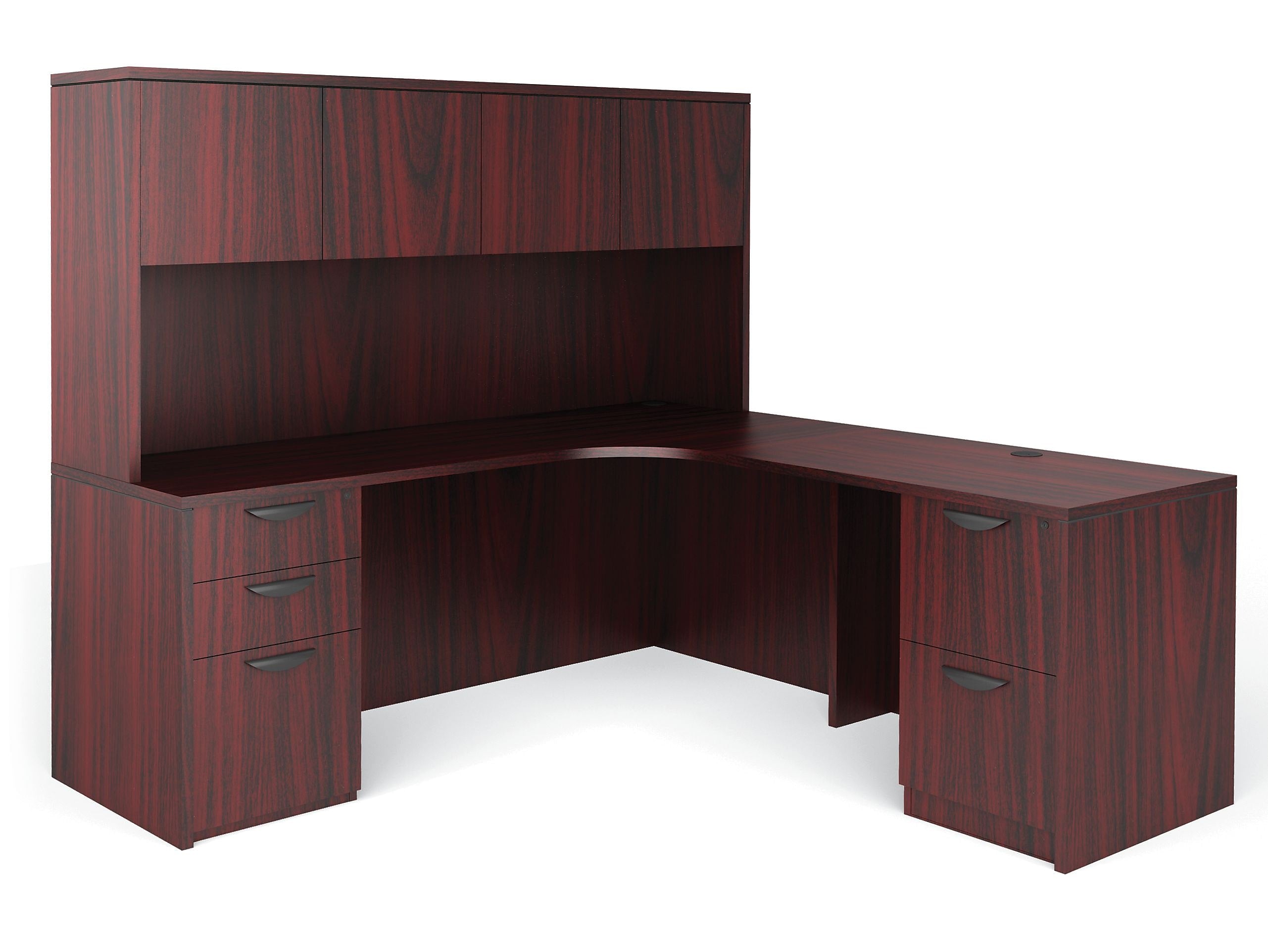 Global Superior BUNDLE12 Workstation, Mahogany