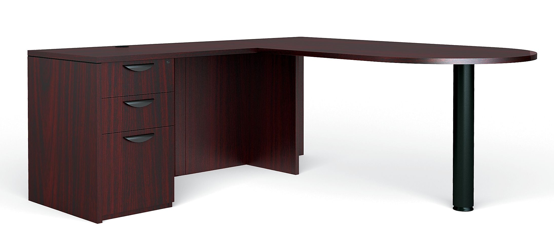 Global Superior BUNDLE11 Workstation, Mahogany