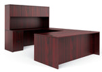 Offices to Go Laminate Executive Desk Bundle, American Mahogany (TDOTG2-AML)
