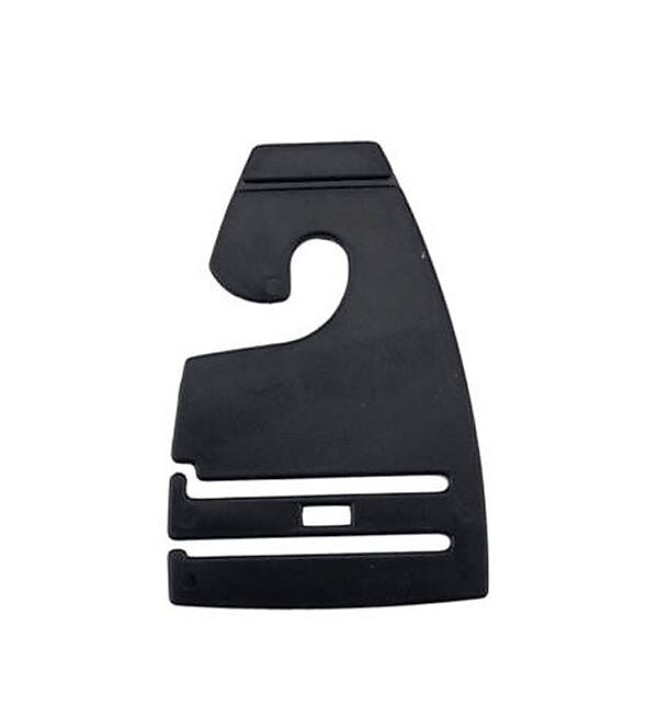 Nahanco 2 7/8" Tie Hanger, Black, 100/Pack (TC100)