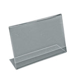 Azar Sign Holder, 11" x 8.5", Horizontal, Table Top, Clear, Acrylic, 10/Pack (112715)