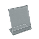 Azar Sign Holder, 5" x 7", Vertical, Table Top, Clear, Acrylic, 10/Pack (112722)