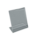 Azar Sign Holder, 4" x 6", Vertical, Table Top, Clear, Acrylic, 10/Pack (112726)