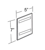 Azar Sign Holder, 5" x 7", Vertical, Wall Mounted, Clear, Plastic, 10/Pack (122027)