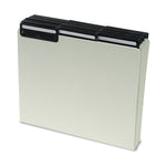 Smead Pressboard Guides, Flat Metal 1/3-Cut Tab with Insert (Blank), Letter Size, Gray/Green, 50 per Box (50534)