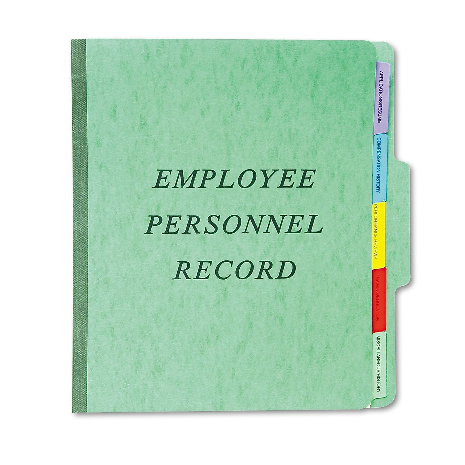 Pendaflex Classification Style Personnel Folders, Recycled, Top Tab, Green, 1/EA (SER-1-GR)
