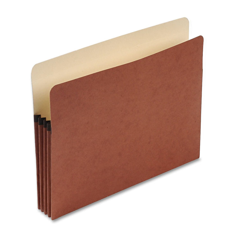 Pendaflex 30% Recycled Heavy Duty Reinforced File Pocket, 3 1/2" Expansion, Letter Size, Brown (S24E)