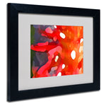 Trademark Fine Art Amy Vangsgard 'Red Sun' Matted Art Black Frame 11x14 Inches