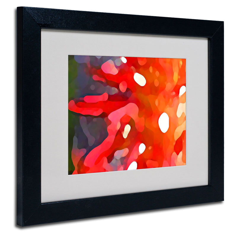Trademark Fine Art Amy Vangsgard 'Red Sun' Matted Art Black Frame 11x14 Inches