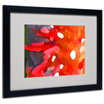 Trademark Fine Art Amy Vangsgard 'Red Sun' Matted Art Black Frame 16x20 Inches