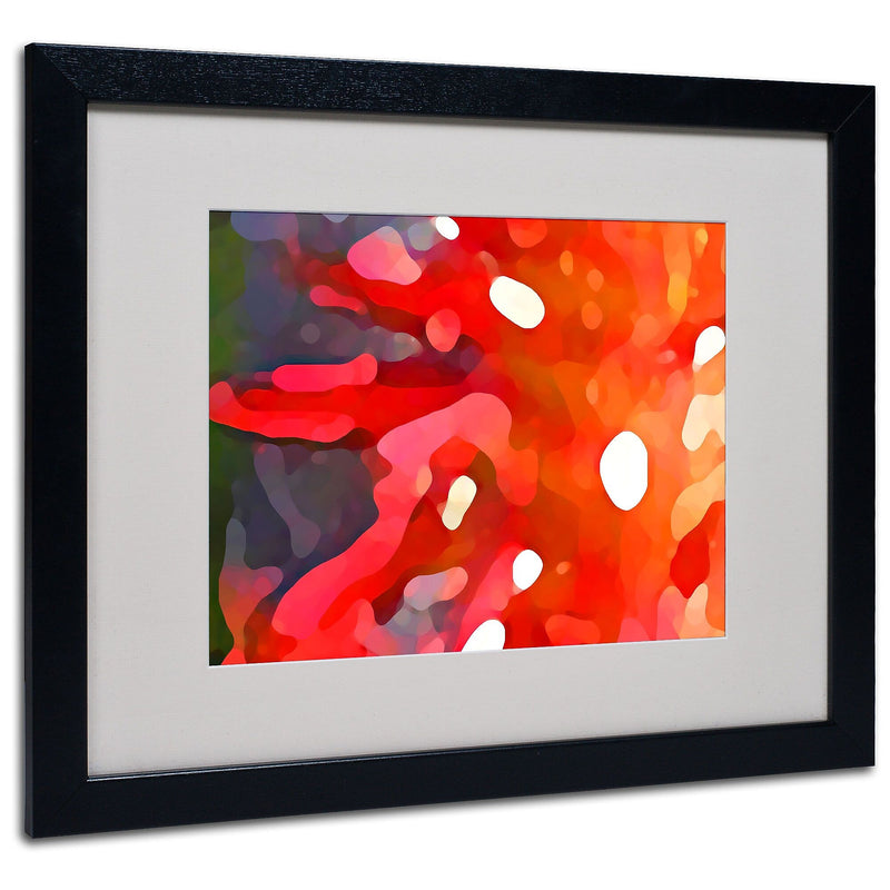 Trademark Fine Art Amy Vangsgard 'Red Sun' Matted Art Black Frame 16x20 Inches