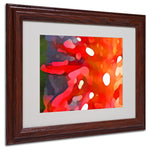 Amy Vangsgard 'Red Sun' Matted Framed Art - 11x14 Inches - Wood Frame