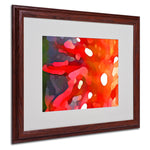Amy Vangsgard 'Red Sun' Matted Framed Art - 16x20 Inches - Wood Frame