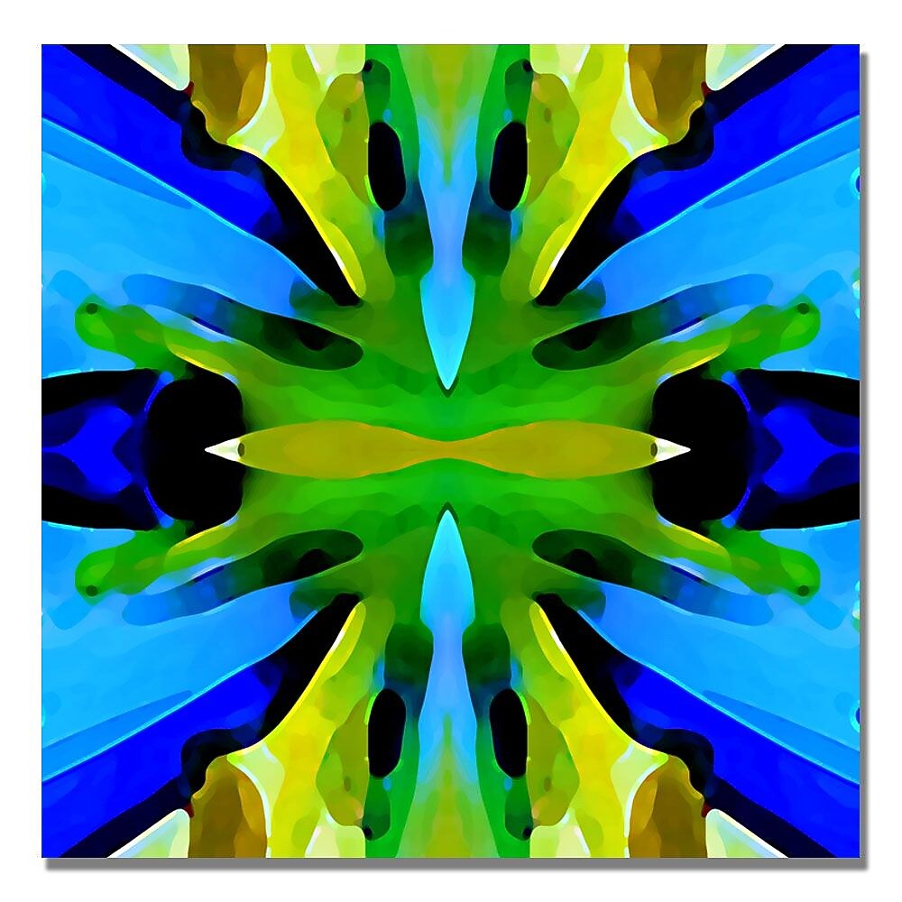 Trademark Fine Art Amy Vangsgard 'Paradise Blue and Green' Canvas Art 24x24 Inches