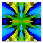 Trademark Fine Art Amy Vangsgard 'Paradise Blue and Green' Canvas Art 24x24 Inches