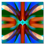 Trademark Fine Art Amy Vangsgard 'Tree Light Symmetry Blue Green' Canvas Art