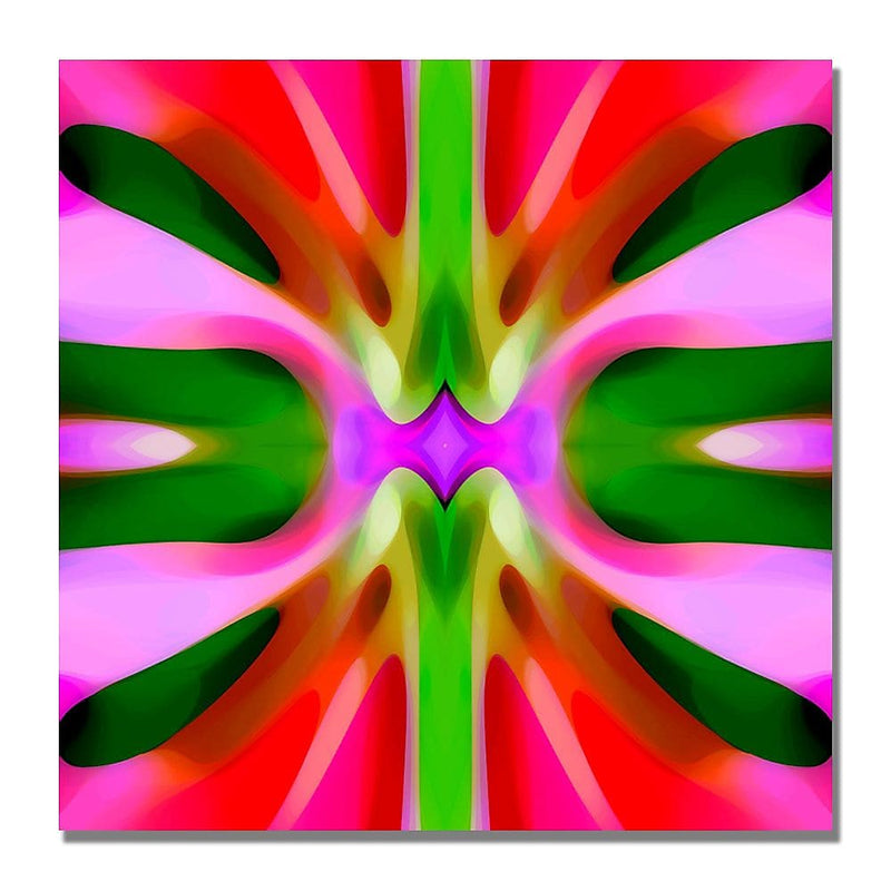Trademark Fine Art Amy Vangsgard 'Tree Light Symmetry Pink and Green' Canvas