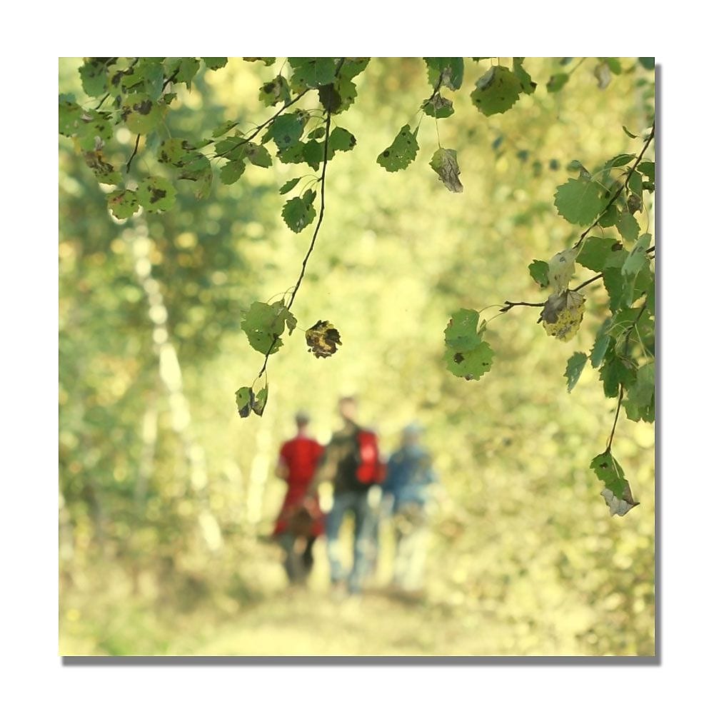 Trademark Fine Art Beata Czyzowska 'A Walk to Remember' Canvas Art 24x24 Inches