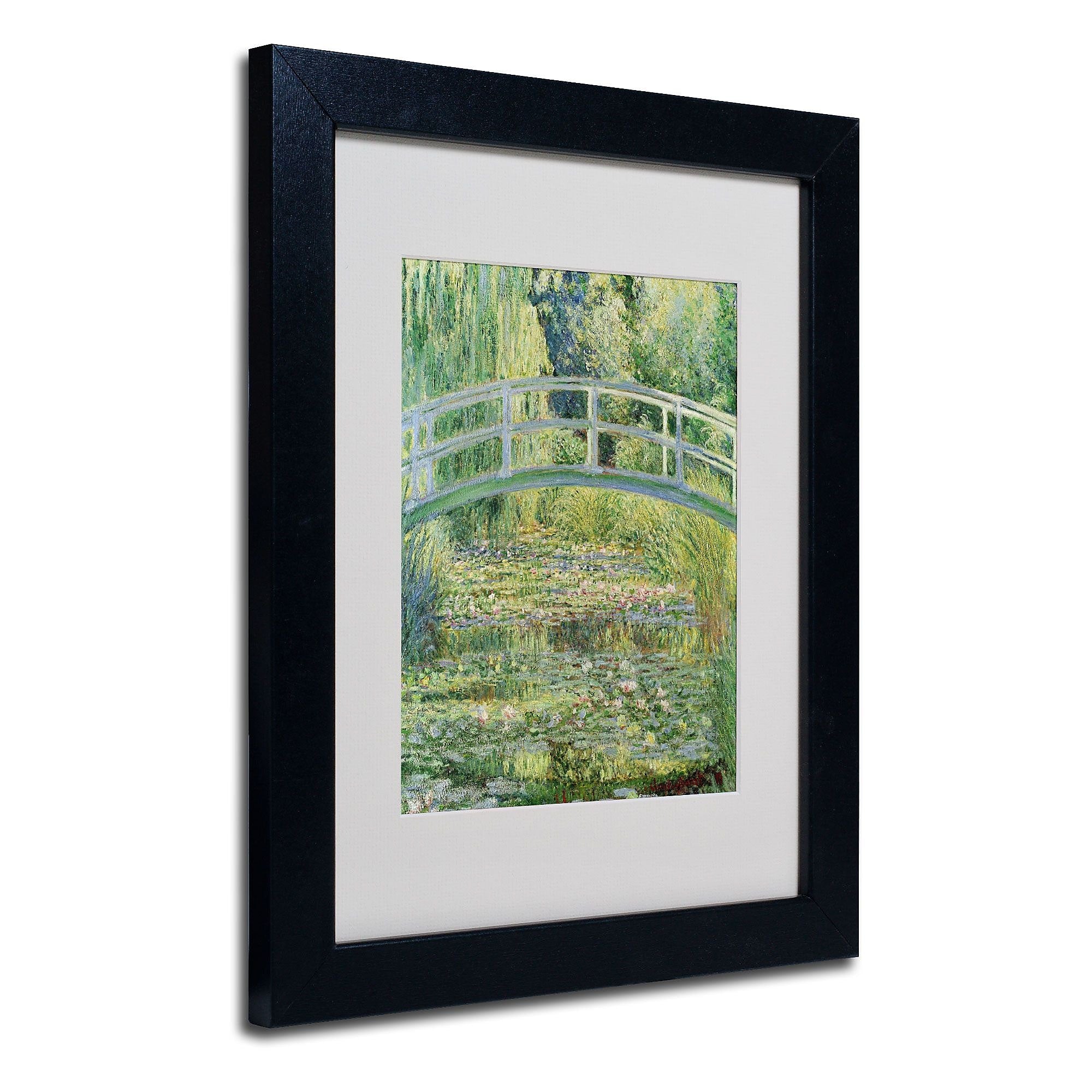 Trademark Fine Art Claude Monet 'The Waterlily Pond-Pink Harmony 1899' Matte Blk Frame 11x14 Inches