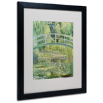 Trademark Fine Art Claude Monet 'The Waterlily Pond-Pink Harmony 1899' M Black Frame 16x20 Inches
