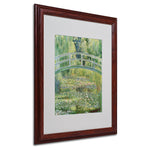 Claude Monet 'The Waterlily Pond-Pink Harmony 1899' Matte - 16x20 Inches - Wood Frame