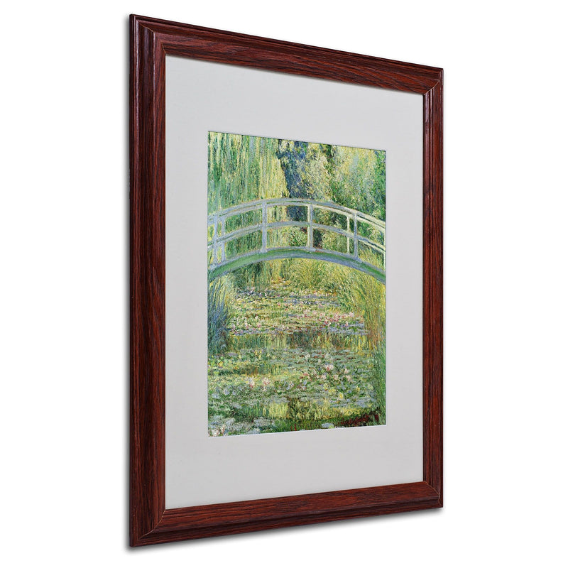 Claude Monet 'The Waterlily Pond-Pink Harmony 1899' Matte - 16x20 Inches - Wood Frame