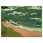 Trademark Fine Art Paul Gaugin 'Beach at Le Pouldu, 1889' Canvas Art 18x24 Inches
