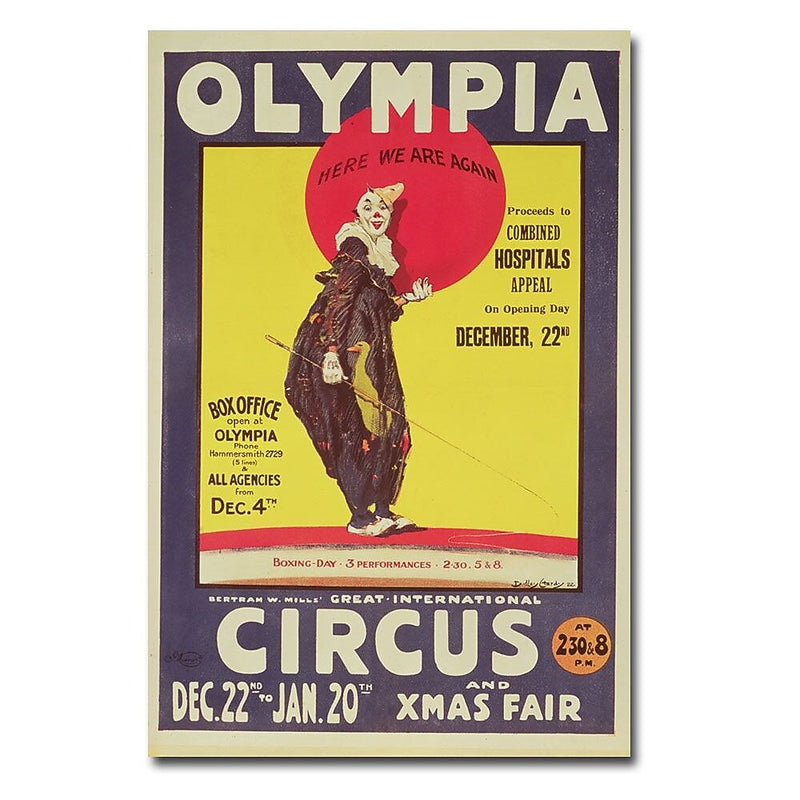 Trademark Fine Art Dudley Hardy 'Bertram Mills Circus 1922' Canvas Art