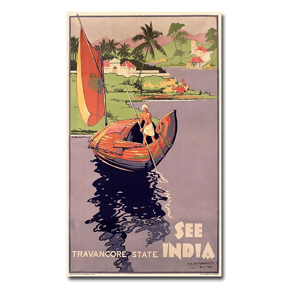 Trademark Fine Art 'See India' Canvas Art 18x32 Inches
