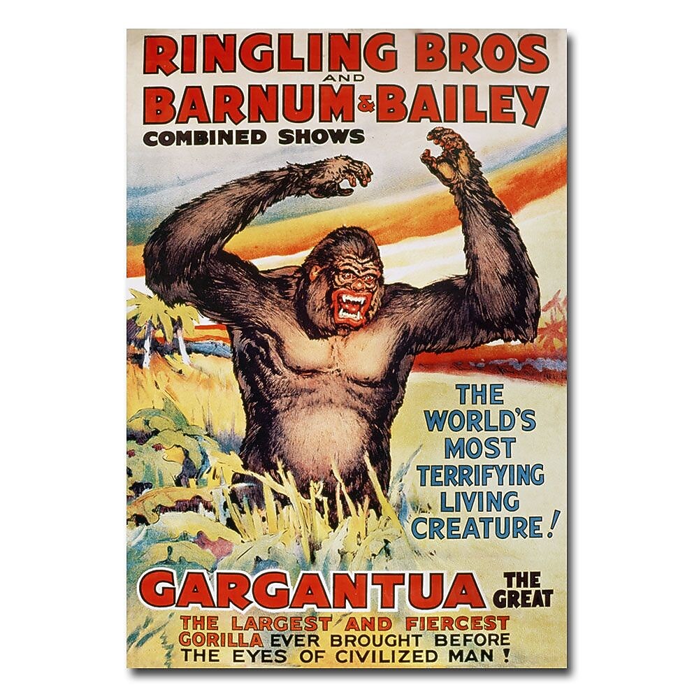 Trademark Fine Art 'Ringling Brothers and Barnum and Bailey' Canvas Art 16x24 Inches