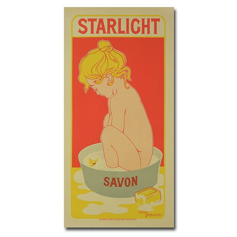 Trademark Fine Art Starlight Soap 1899' Canvas Art 12x24 Inches