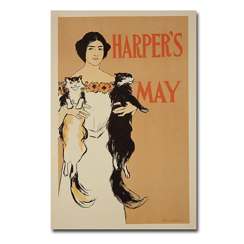 Trademark Fine Art Edward Penfield 'Harper's Magazine May 1897' Canvas