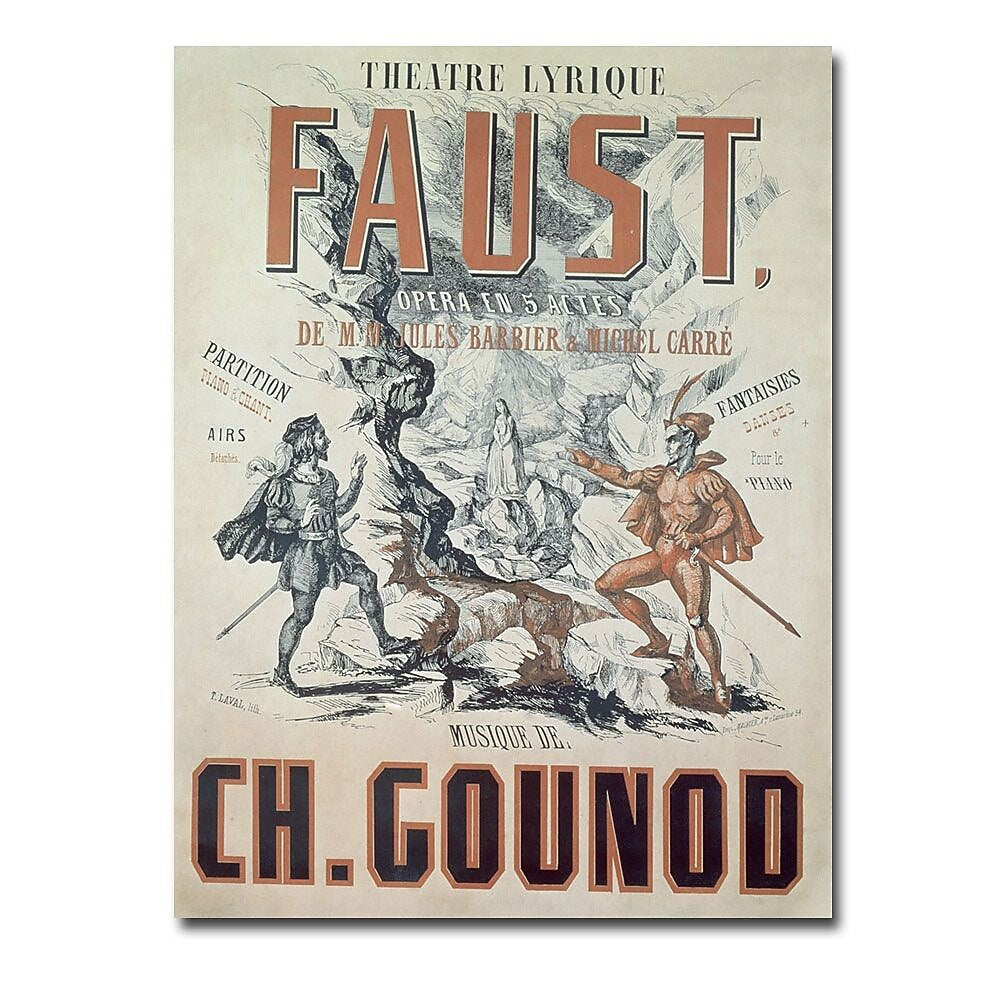 Trademark Fine Art Faust Opera 1875' Canvas Art