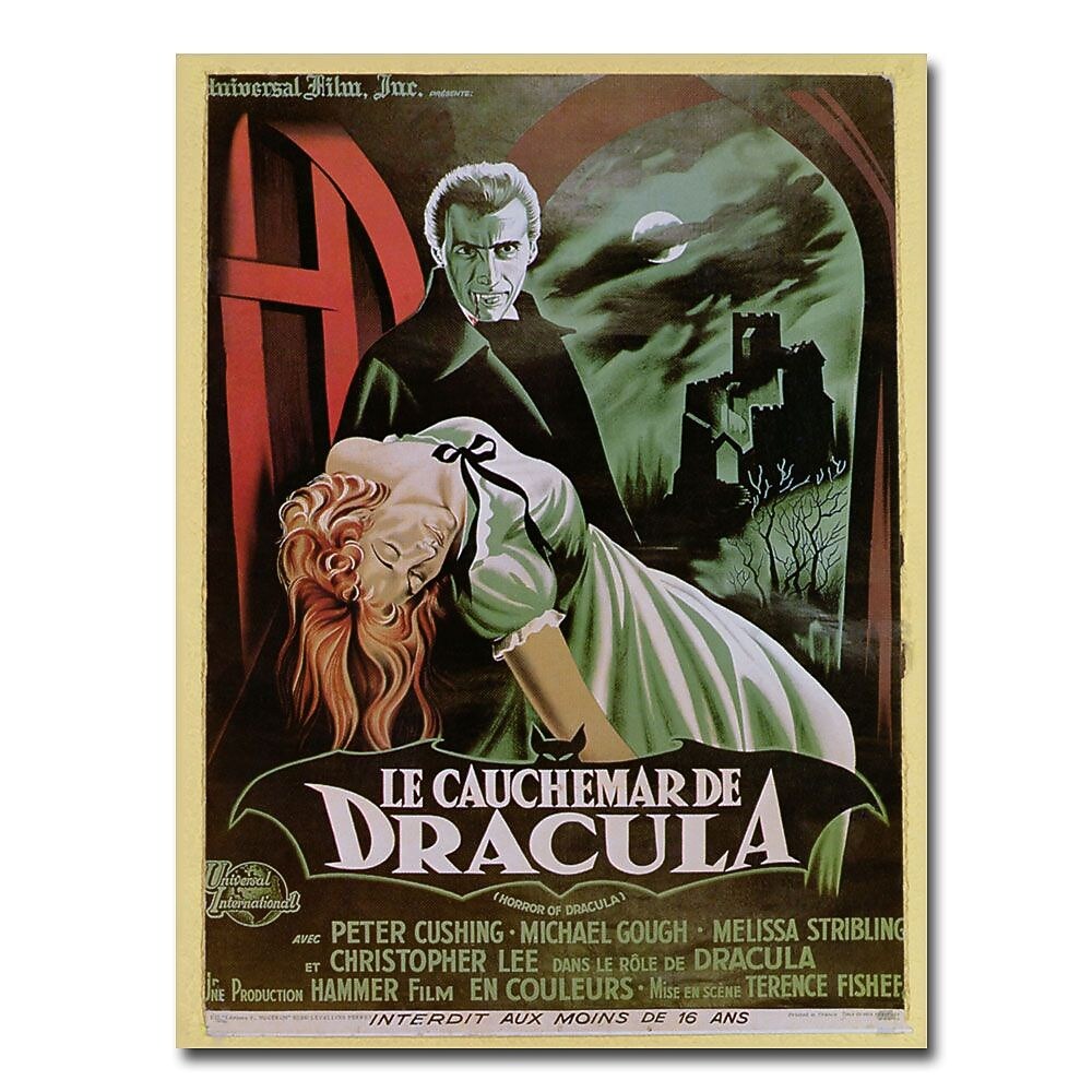 Trademark Fine Art 'The Horror of Dracula' Canvas Art