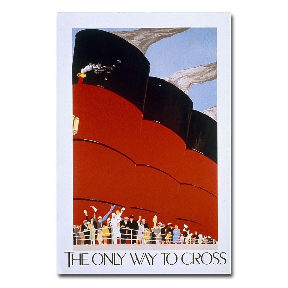 Trademark Fine Art 'RMS Queen Mary' Canvas Art 16x24 Inches