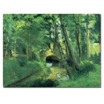 Trademark Fine Art Camille Pissarro 'The Little Bridge-Pontoise-1875' Canva
