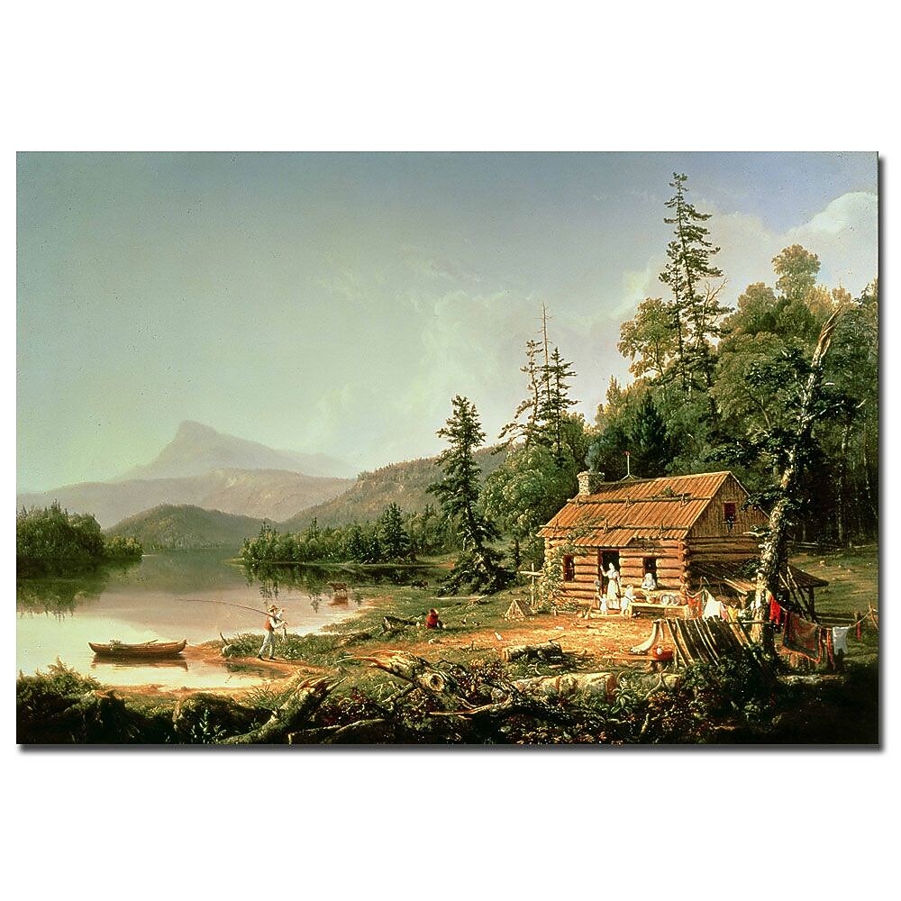 Trademark Fine Art Thomas Cole 'Home in the Woods 1847' Canvas Art