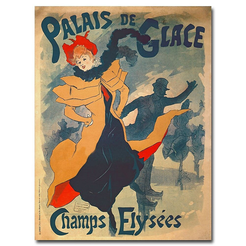 Trademark Fine Art Jules Cheret 'Palais de Glace dans Camps Elysees' Canvas Art