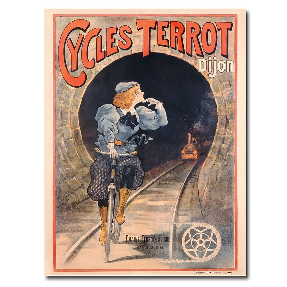 Trademark Fine Art Cycles Terrot 1900' Canvas Art