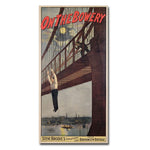 Trademark Fine Art 'Steve Brodie's Leap from the Brooklyn Bridge' Canvas Art 16x32 Inches