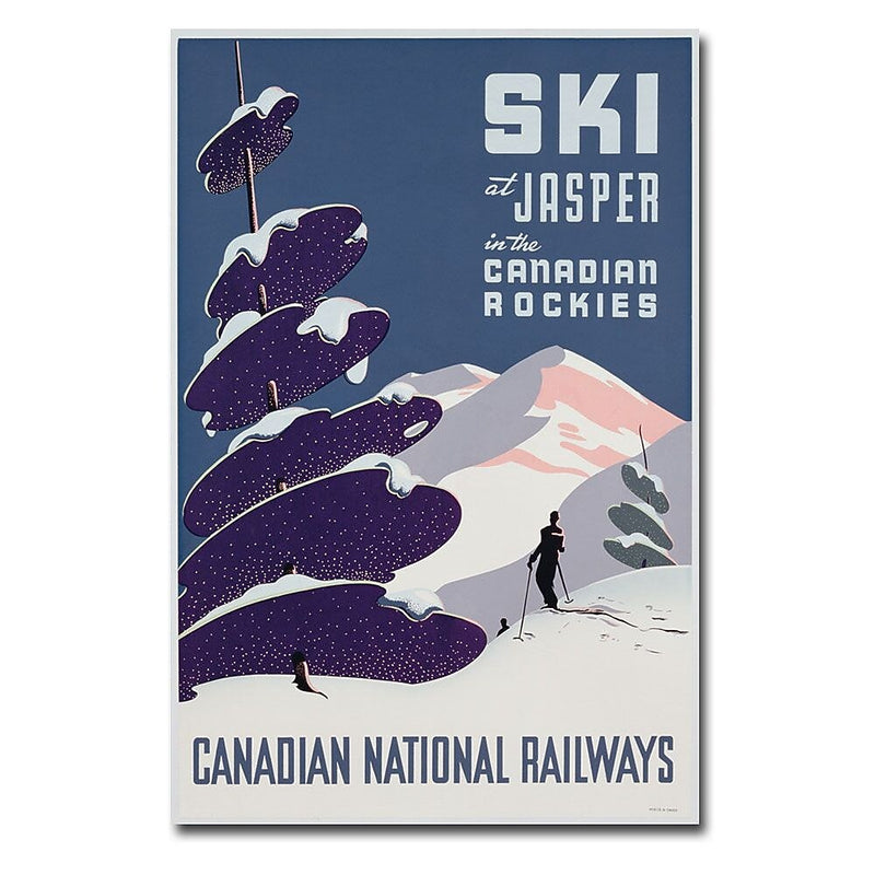 Trademark Fine Art 'Canadian Ski Resort jasper' Canvas Art