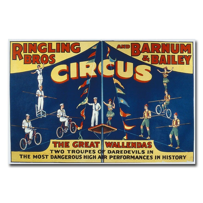 Trademark Fine Art 'Ringling Brothers and Barnam & Bailey Circus' Canvas Art 16x24 Inches