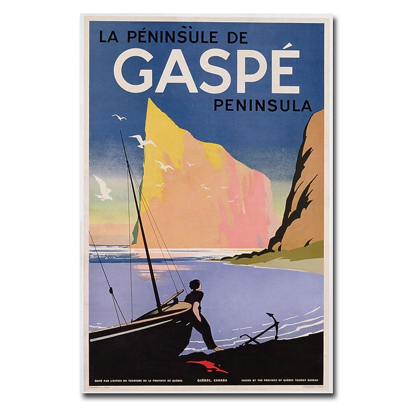 Trademark Fine Art Gaspe Peninsula Quebec 1939' 16x24 Inches