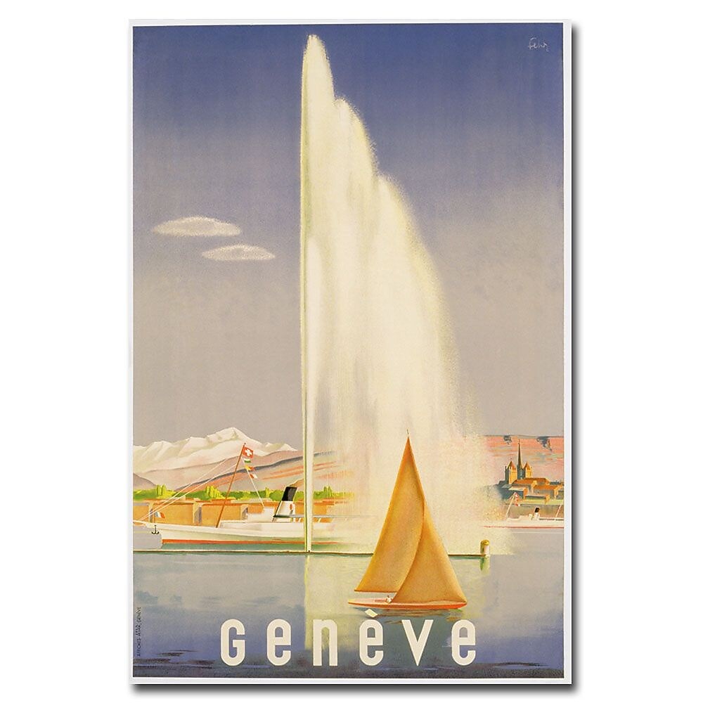 Trademark Fine Art Fehr 'Geneve 1937' Canvas Art