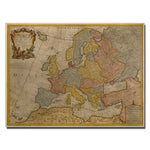 Trademark Fine Art Paris Guillaume Delisle 'Map of Europe 1700' Canvas Art 18x24 Inches