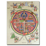 Trademark Fine Art 'Map of Jerusalem and Palestine' Canvas Art 18x24 Inches