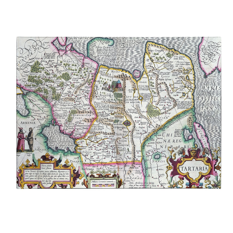 Trademark Fine Art Mercator's Atlas 'Map of Tartaria 1595' Canvas Art 16x24 Inches