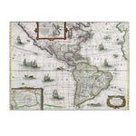 Trademark Fine Art Henricus Hondius 'Map of the Americas 1631' Canvas Art 35x47 Inches